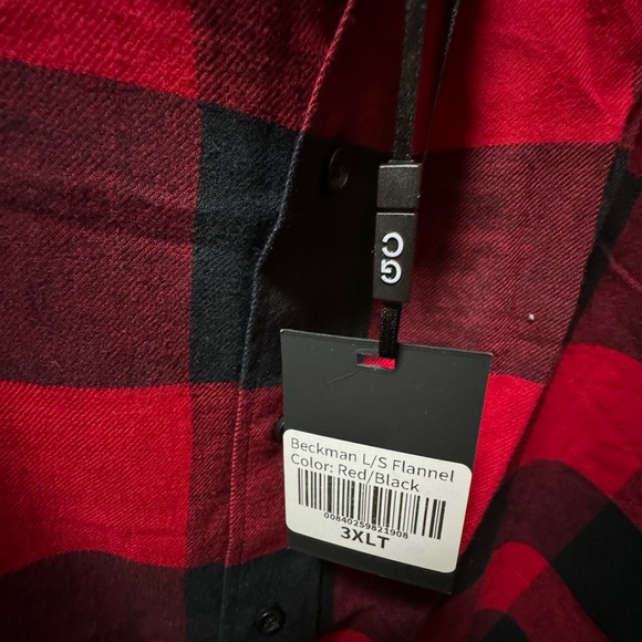 Good Counsel Beckman L/S Flannel 3XLT NWT - Picture 4 of 5